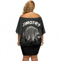Personalized Jimothy Raccoon Seattle 2026 Off Shoulder Short Dress Lord Of The Alley Master Of The Night