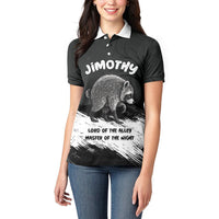 Personalized Jimothy Raccoon Seattle 2026 Women Polo Shirt Lord Of The Alley Master Of The Night
