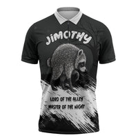 Personalized Jimothy Raccoon Seattle 2026 Zipper Polo Shirt Lord Of The Alley Master Of The Night