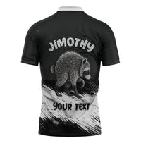 Personalized Jimothy Raccoon Seattle 2026 Zipper Polo Shirt Lord Of The Alley Master Of The Night