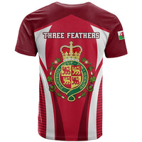 Wales Rugby T Shirt Three Feathers Dragon 2023 World Cup - Wonder Print Shop