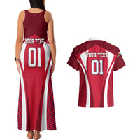 Custom Wales Rugby Couples Matching Tank Maxi Dress and Hawaiian Shirt Three Feathers Dragon 2023 World Cup - Wonder Print Shop