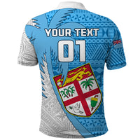 Custom Fiji Rugby Polo Shirt Come On Fijian Tapa Pattern - Wonder Print Shop