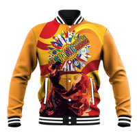 Hispanic Heritage Month Baseball Jacket Espana Flamenco - Wonder Print Shop