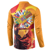 Hispanic Heritage Month Button Sweatshirt Espana Flamenco - Wonder Print Shop