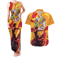 Hispanic Heritage Month Couples Matching Tank Maxi Dress and Hawaiian Shirt Espana Flamenco - Wonder Print Shop