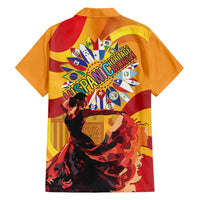 Hispanic Heritage Month Family Matching Off Shoulder Maxi Dress and Hawaiian Shirt Espana Flamenco - Wonder Print Shop