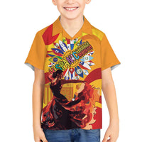 Hispanic Heritage Month Family Matching Summer Maxi Dress and Hawaiian Shirt Espana Flamenco - Wonder Print Shop