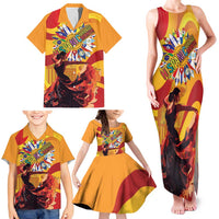 Hispanic Heritage Month Family Matching Tank Maxi Dress and Hawaiian Shirt Espana Flamenco - Wonder Print Shop