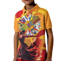 Hispanic Heritage Month Kid Polo Shirt Espana Flamenco - Wonder Print Shop
