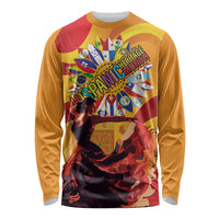 Hispanic Heritage Month Long Sleeve Shirt Espana Flamenco - Wonder Print Shop