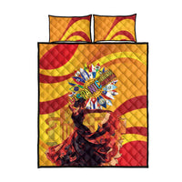 Hispanic Heritage Month Quilt Bed Set Espana Flamenco - Wonder Print Shop