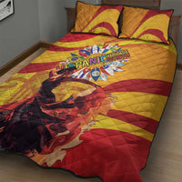 Hispanic Heritage Month Quilt Bed Set Espana Flamenco - Wonder Print Shop