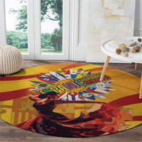 Hispanic Heritage Month Round Carpet Espana Flamenco