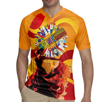 Hispanic Heritage Month Rugby Jersey Espana Flamenco - Wonder Print Shop