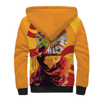 Hispanic Heritage Month Sherpa Hoodie Espana Flamenco - Wonder Print Shop