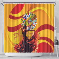 Hispanic Heritage Month Shower Curtain Espana Flamenco