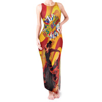 Hispanic Heritage Month Tank Maxi Dress Espana Flamenco - Wonder Print Shop