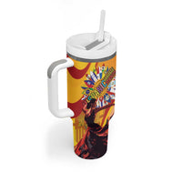 Hispanic Heritage Month Tumbler With Handle Espana Flamenco - Wonder Print Shop