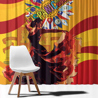 Hispanic Heritage Month Window Curtain Espana Flamenco - Wonder Print Shop