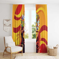 Hispanic Heritage Month Window Curtain Espana Flamenco - Wonder Print Shop