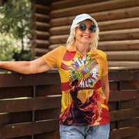 Hispanic Heritage Month Women Polo Shirt Espana Flamenco - Wonder Print Shop