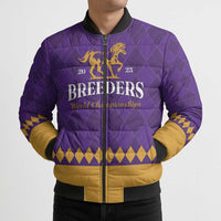 Personalized Breeders Horse Racing 2025 Bomber Puffer Jacket Del Mar Awaits - Wonder Print Shop