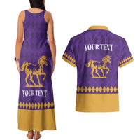 Personalized Breeders Horse Racing 2025 Couples Matching Tank Maxi Dress and Hawaiian Shirt Del Mar Awaits - Wonder Print Shop