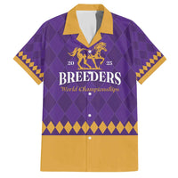 Personalized Breeders Horse Racing 2025 Family Matching Off The Shoulder Long Sleeve Dress and Hawaiian Shirt Del Mar Awaits - Wonder Print Shop