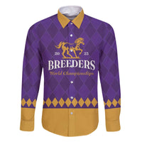 Personalized Breeders Horse Racing 2025 Family Matching Off The Shoulder Long Sleeve Dress and Hawaiian Shirt Del Mar Awaits - Wonder Print Shop