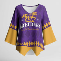 Personalized Breeders Horse Racing 2025 Kimono Sleeve Blouse Del Mar Awaits - Wonder Print Shop