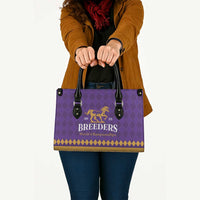 Personalized Breeders Horse Racing 2025 Leather Bag Del Mar Awaits - Wonder Print Shop