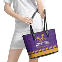 Personalized Breeders Horse Racing 2025 Leather Tote Bag Del Mar Awaits - Wonder Print Shop
