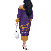 Personalized Breeders Horse Racing 2025 Off The Shoulder Long Sleeve Dress Del Mar Awaits - Wonder Print Shop