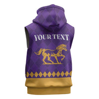 Personalized Breeders Horse Racing 2025 Sleeveless Zip Hoodie Del Mar Awaits - Wonder Print Shop