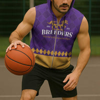 Personalized Breeders Horse Racing 2025 Sleeveless Zip Hoodie Del Mar Awaits - Wonder Print Shop