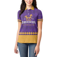 Personalized Breeders Horse Racing 2025 Women Polo Shirt Del Mar Awaits - Wonder Print Shop