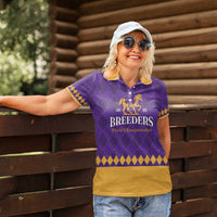 Personalized Breeders Horse Racing 2025 Women Polo Shirt Del Mar Awaits - Wonder Print Shop