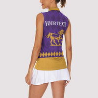 Personalized Breeders Horse Racing 2025 Women Sleeveless Polo Shirt Del Mar Awaits - Wonder Print Shop