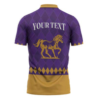 Personalized Breeders Horse Racing 2025 Zipper Polo Shirt Del Mar Awaits - Wonder Print Shop
