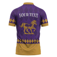 Personalized Breeders Horse Racing 2025 Zipper Polo Shirt Del Mar Awaits - Wonder Print Shop