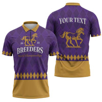 Personalized Breeders Horse Racing 2025 Zipper Polo Shirt Del Mar Awaits - Wonder Print Shop