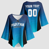 Custom Multan Cricket Kimono Sleeve Blouse Sultan Dreams Do Come True - Wonder Print Shop