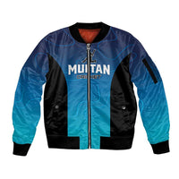 Custom Multan Cricket Sleeve Zip Bomber Jacket Sultan Dreams Do Come True - Wonder Print Shop