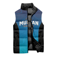 Custom Multan Cricket Sleeveless Puffer Jacket Sultan Dreams Do Come True - Wonder Print Shop