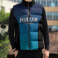 Custom Multan Cricket Sleeveless Puffer Jacket Sultan Dreams Do Come True - Wonder Print Shop