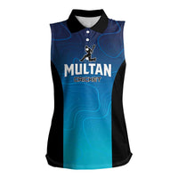 Custom Multan Cricket Women Sleeveless Polo Shirt Sultan Dreams Do Come True - Wonder Print Shop