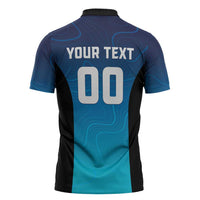 Custom Multan Cricket Zipper Polo Shirt Sultan Dreams Do Come True - Wonder Print Shop