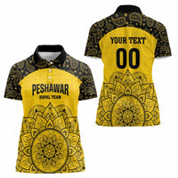 Custom Peshawar Cricket Women Polo Shirt Hum Zalmi Hum Peshawar - Wonder Print Shop