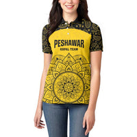 Custom Peshawar Cricket Women Polo Shirt Hum Zalmi Hum Peshawar - Wonder Print Shop
